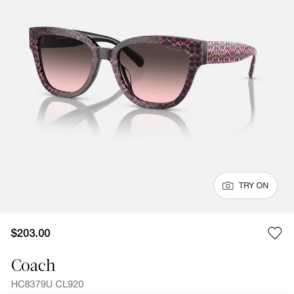 Coach Signature Round Sunglasses